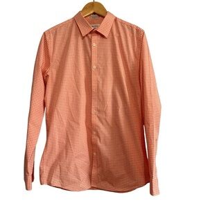 Calvin Klein Non Iron Slim Fit Men’s Button Down Dress Shirt Size Medium